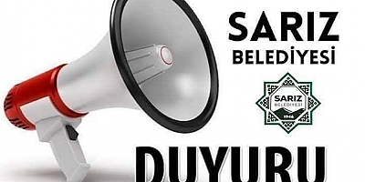 Sarız'da su kesintisi riski