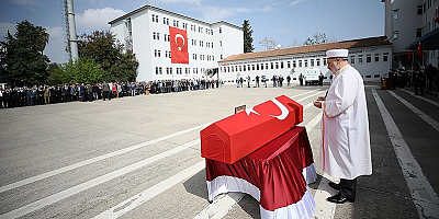 Şehit Jandarma Astsubay Çavuş Burak Şahin, İstanbul'da son yolculuğuna uğurlandı