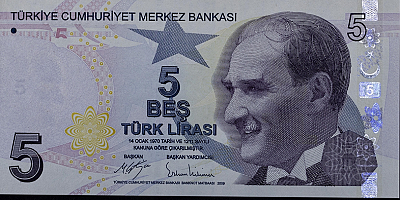 Son tertip 5 TL banknotlar bugünden itibaren tedavüle veriliyor