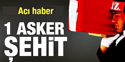 Suriye'nin kuzeyinde bir asker şehit oldu