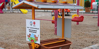 Talas Belediyesi Elbistan'da hayvanları unutmadı