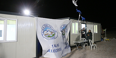 Talas Belediyesi mevsimlik işçiler için konteyner kent kurdu