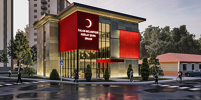 Talas Belediyesi'nin yeni kızılay binasında sona gelindi