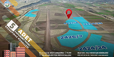 Talas'ta daire ve arsa ihaleleri