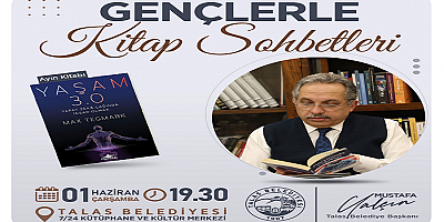 Talas'ta ''gençlerle kitap sohbetleri'' Çarşamba günü
