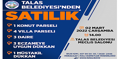 Talas' ta İhaleye sayılı saatler kaldı