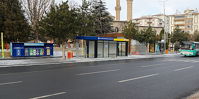 Talas'ta kırsal aktarması için özel durak