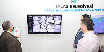 Talas'ta kış çalışmaları bu merkezden koordine ediliyor