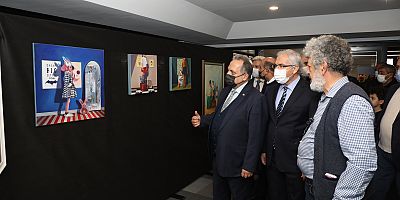 Talas 'ta 'Kuşaklararası' resim sergisi açıldı