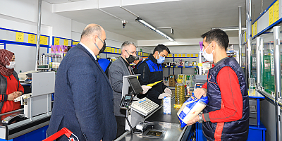 Talas'ta marketlerde KDV indirimi denetimi 