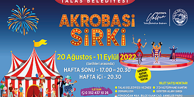 Talas'ta sirk kapılarını açıyor