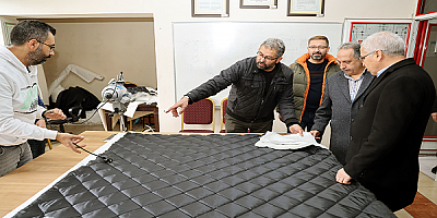 Talas'tan depremzedelere uyku tulumu