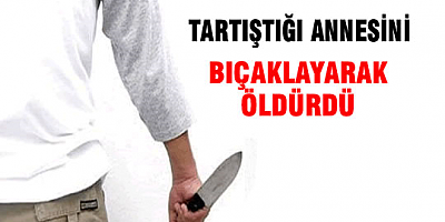 Tartıştığı annesini öldürdü