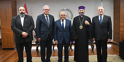 Türkiye Ermenileri Patriği Sahak Maşalyan'dan Başkan Büyükkılıç'a ziyaret