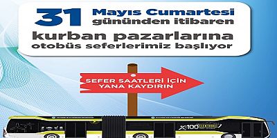 Ulaşım A.Ş.'den Kurban Pazarlarına Özel Otobüs Seferleri