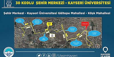  Ulaşım A.Ş.'den Talas'a 6 Yeni Hat