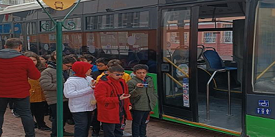 Ulaşım A.Ş. Öğrencilere Toplu Taşıma Kuralları Eğitimi Veriyor