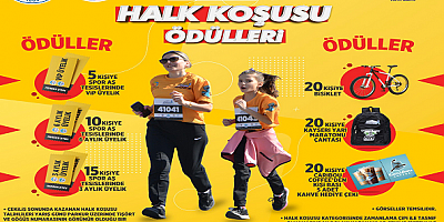 Uluslararası Yarı Maratonu'ndaki Halk Koşusunda Hediye Yağmuru