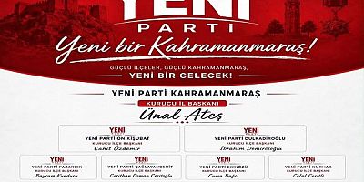 Ünal Ateş: Kahramanmaraş’ta Yeni Parti İçin Üyelik Sürecini Başlattık