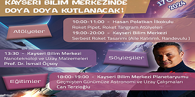 Uzaya İlk Yolculuk, Kayseri Bilim Merkezi'nde Heyecanla Kutlanacak