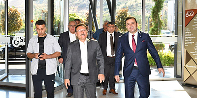Vali Çiçek, OSB yönetimini ziyaret etti