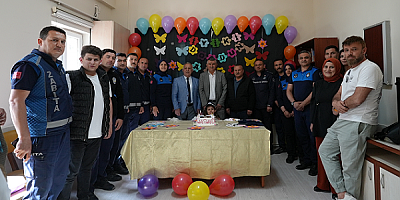 Zabıta'dan Minik Asya'ya Doğum Günü Sürprizi