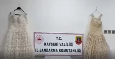 Kayseri'de gelinlik içine gizlenmiş 25 kg uyuşturucu ele geçirildi Kayseri'de gelinlik içine gizlenmiş 25 kg uyuşturucu ele geçirildi