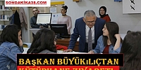 Başkan Büyükılıçtan kütüphane ziyareti